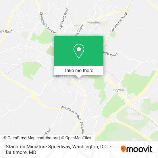 Staunton Miniature Speedway map