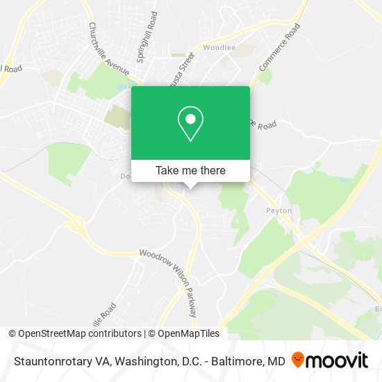 Mapa de Stauntonrotary VA