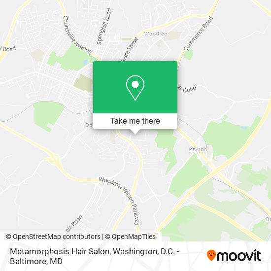 Mapa de Metamorphosis Hair Salon