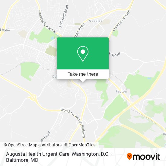 Augusta Health Urgent Care map
