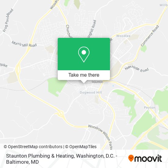 Mapa de Staunton Plumbing & Heating