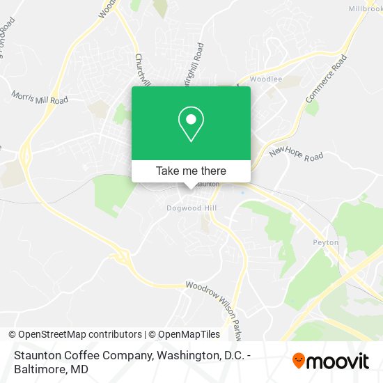 Mapa de Staunton Coffee Company