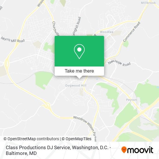 Class Productions DJ Service map