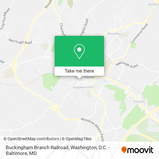 Buckingham Branch Railroad map