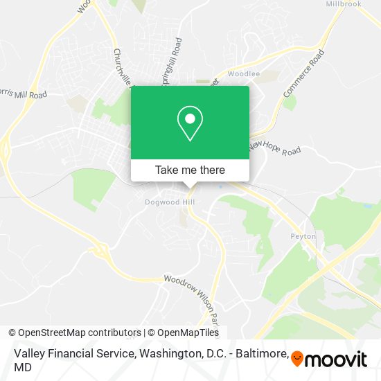 Valley Financial Service map