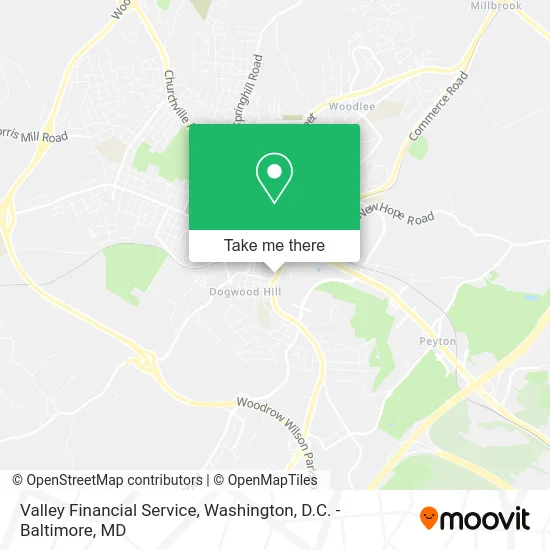 Valley Financial Service map
