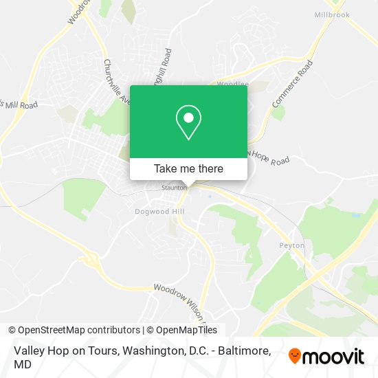 Valley Hop on Tours map