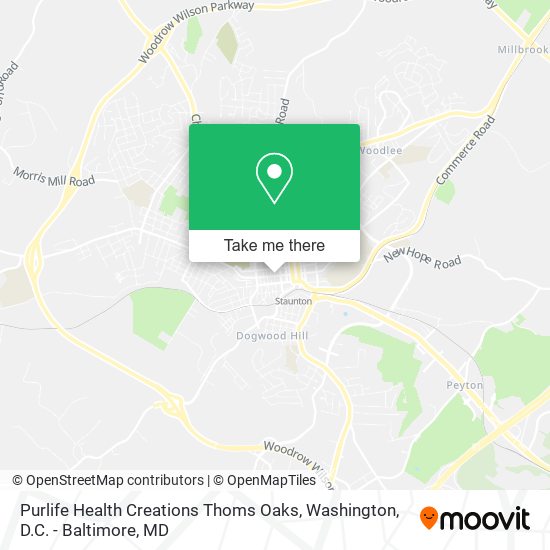 Purlife Health Creations Thoms Oaks map