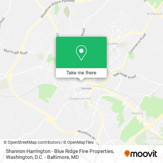 Shannon Harrington - Blue Ridge Fine Properties map