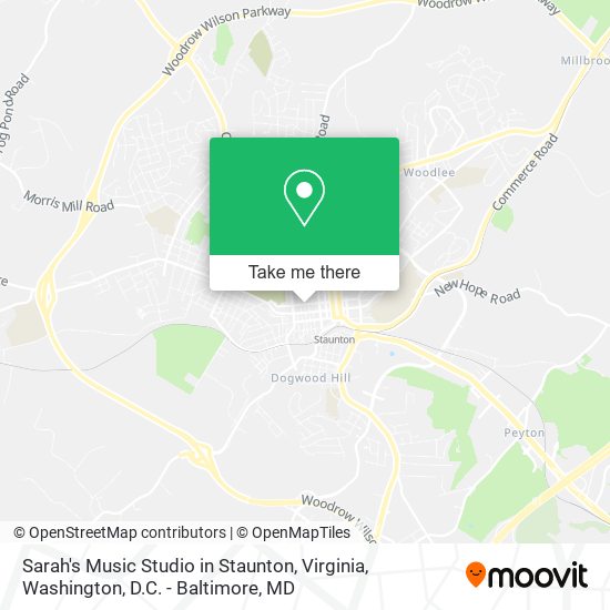 Sarah's Music Studio in Staunton, Virginia map