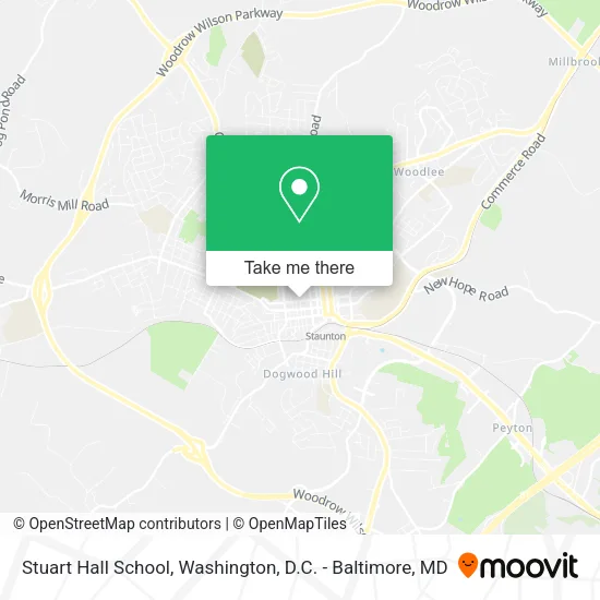 Stuart Hall School map