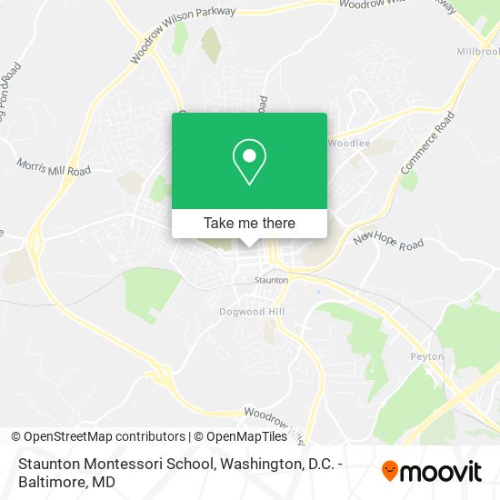 Staunton Montessori School map