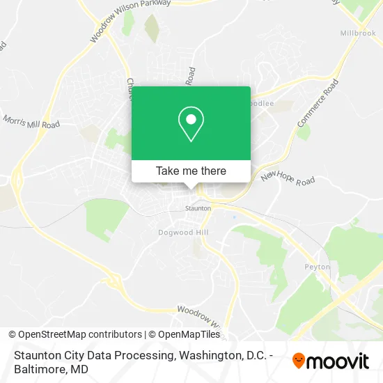 Staunton City Data Processing map