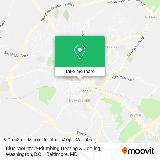 Blue Mountain-Plumbing Heating & Cooling map