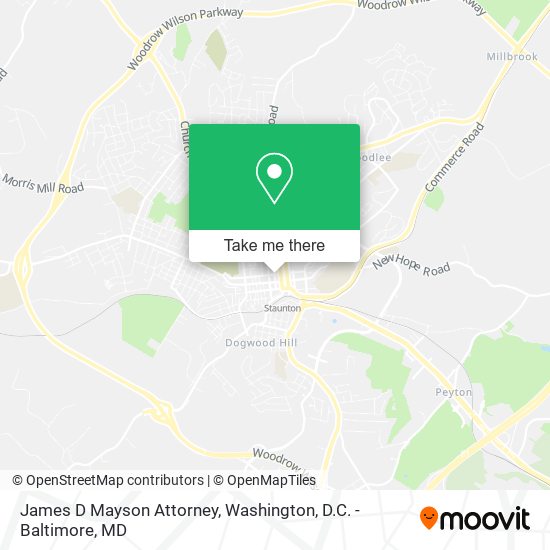 James D Mayson Attorney map