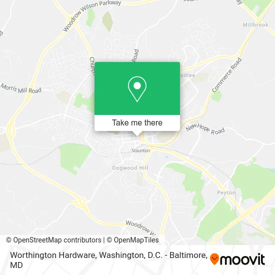 Worthington Hardware map
