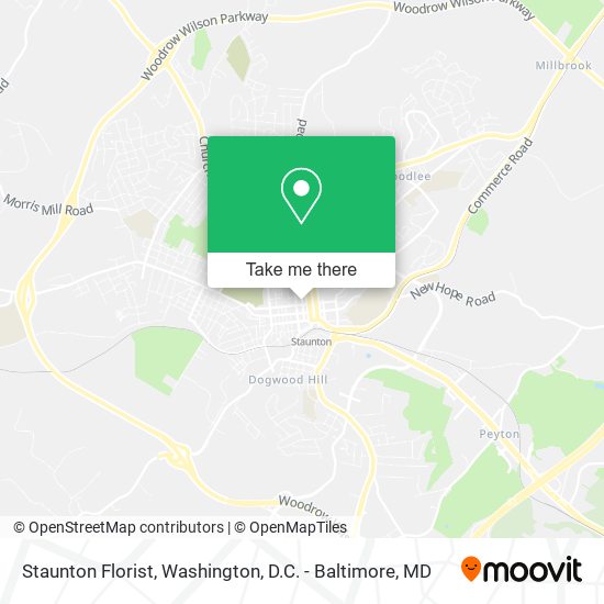 Mapa de Staunton Florist