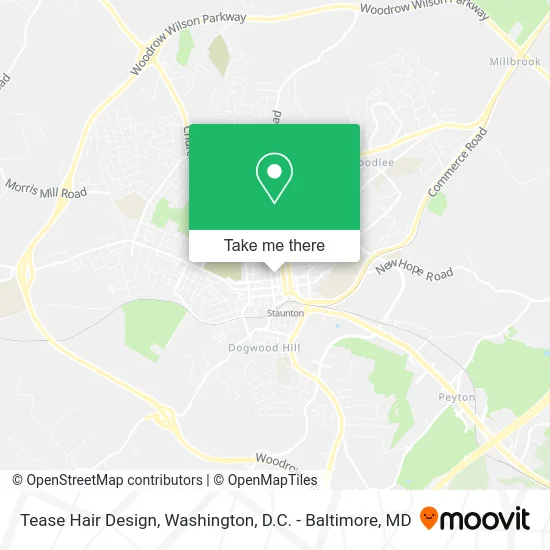 Tease Hair Design map