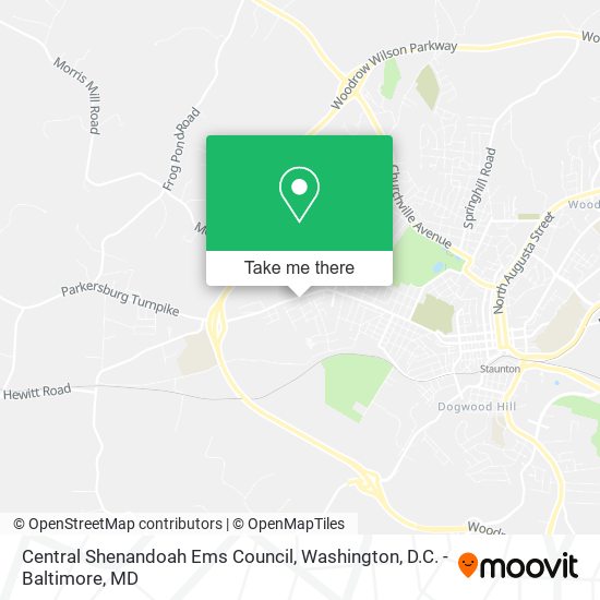 Mapa de Central Shenandoah Ems Council