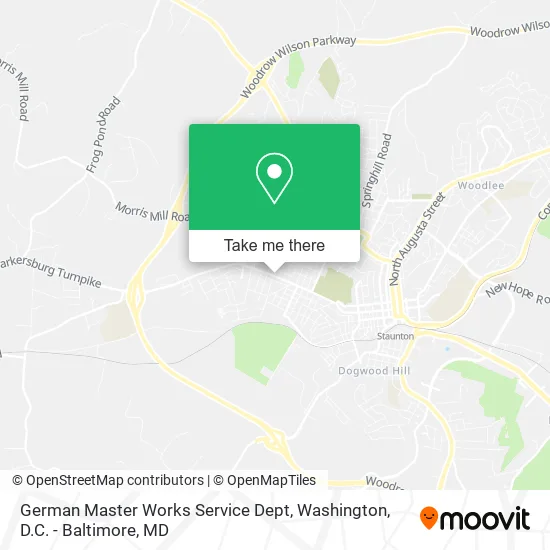 German Master Works Service Dept map