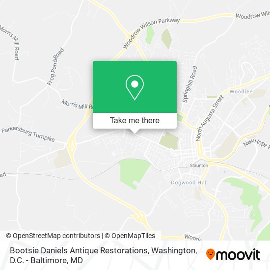 Mapa de Bootsie Daniels Antique Restorations