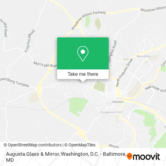 Augusta Glass & Mirror map