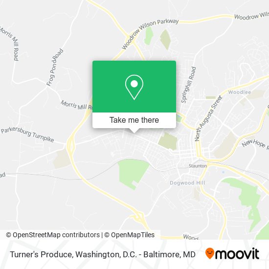 Turner's Produce map