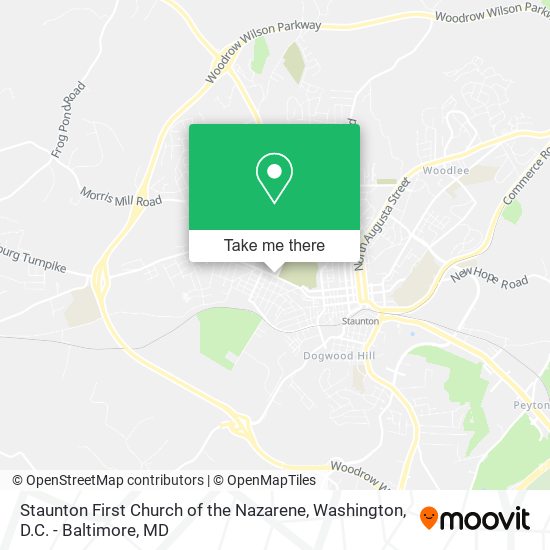 Staunton First Church of the Nazarene map