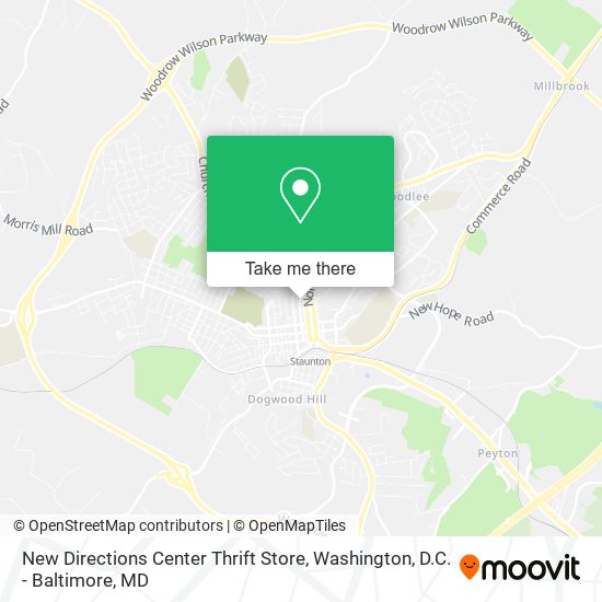 Mapa de New Directions Center Thrift Store