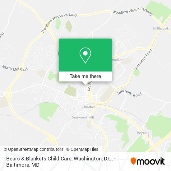 Bears & Blankets Child Care map