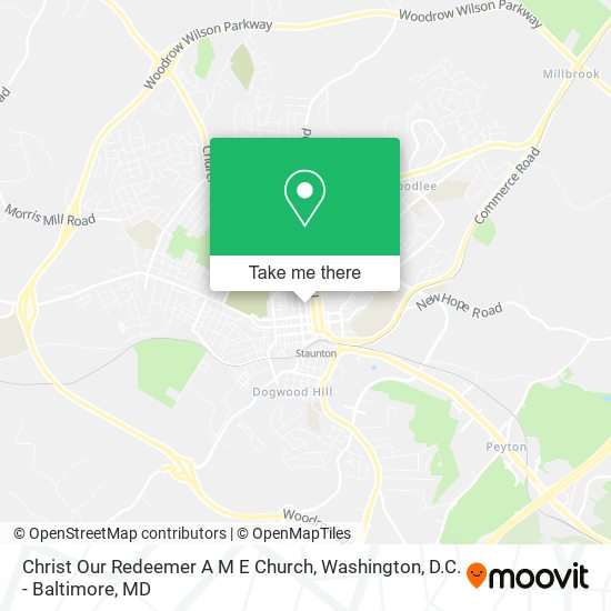 Christ Our Redeemer A M E Church map