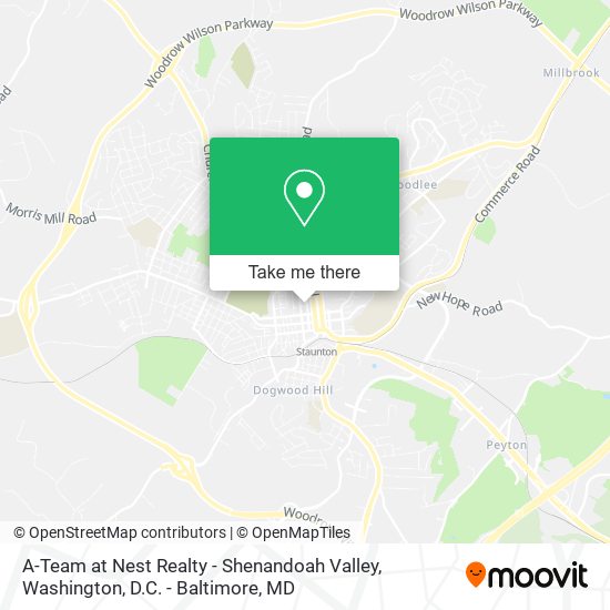 A-Team at Nest Realty - Shenandoah Valley map