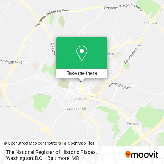 The National Register of Historic Places map