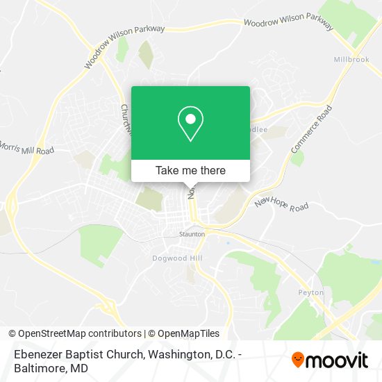 Mapa de Ebenezer Baptist Church