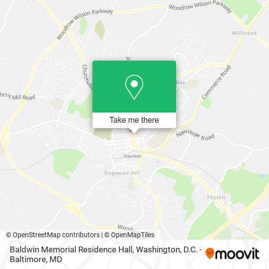 Baldwin Memorial Residence Hall map
