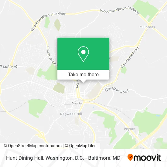 Hunt Dining Hall map