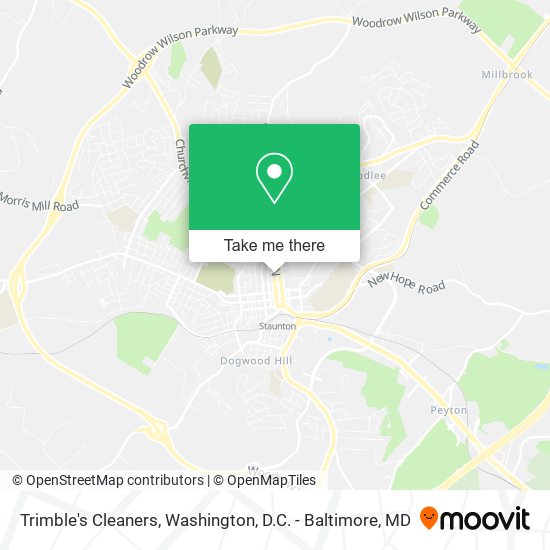 Trimble's Cleaners map