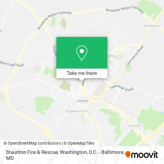 Staunton Fire & Rescue map