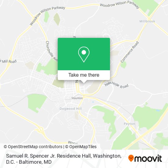 Mapa de Samuel R. Spencer Jr. Residence Hall