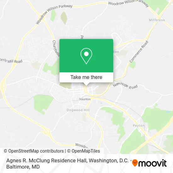 Agnes R. McClung Residence Hall map