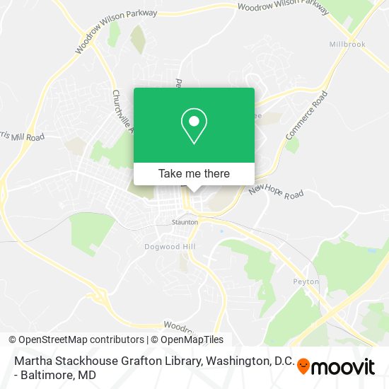 Mapa de Martha Stackhouse Grafton Library