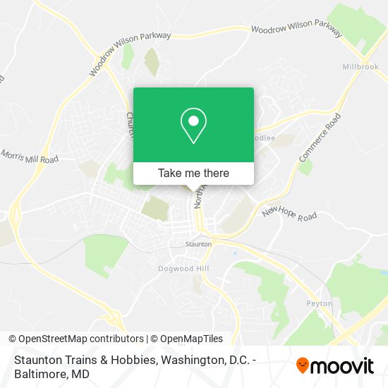Mapa de Staunton Trains & Hobbies