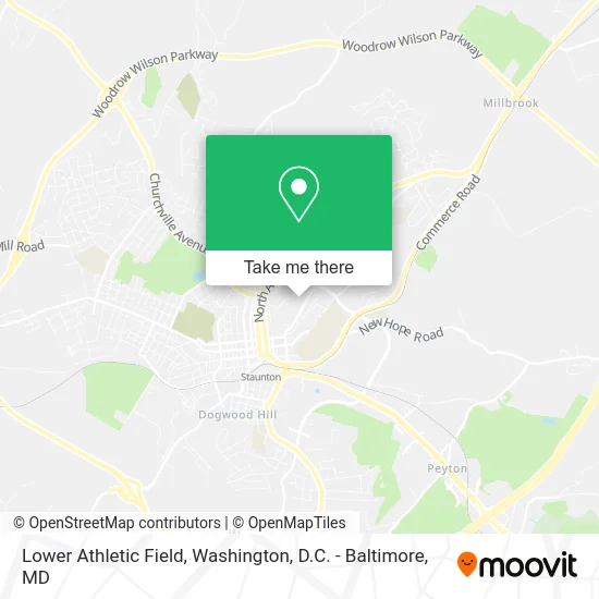 Lower Athletic Field map