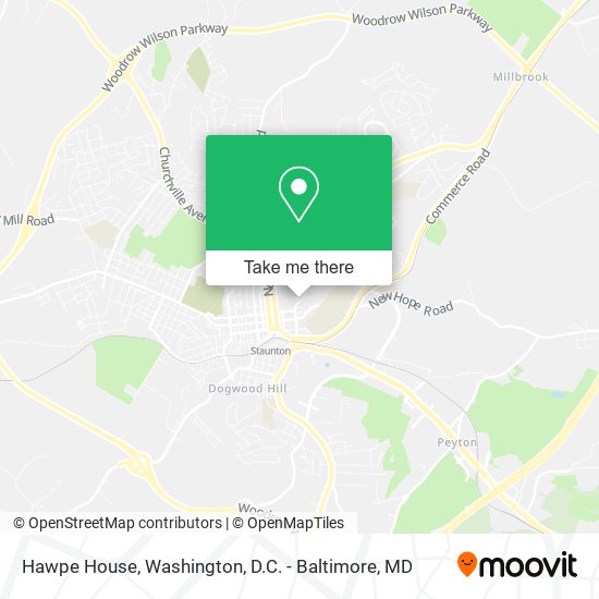 Hawpe House map