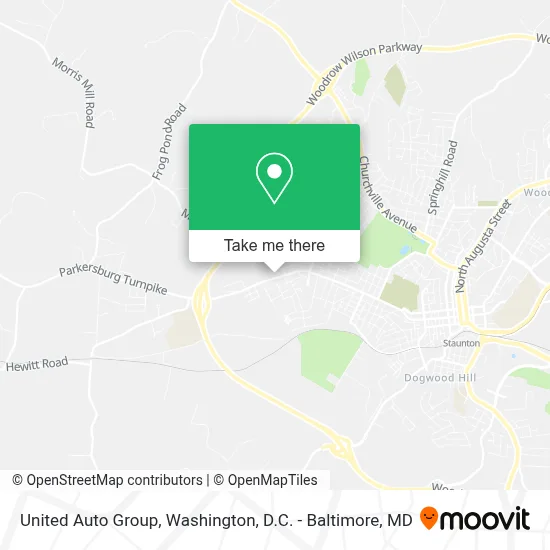 United Auto Group map