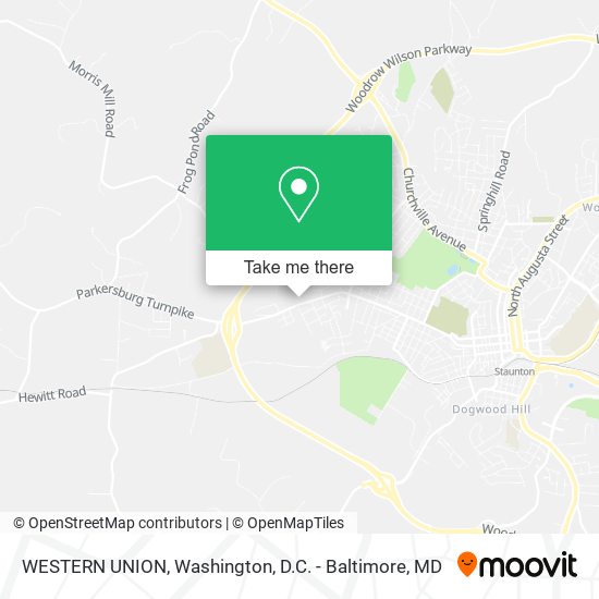WESTERN UNION map