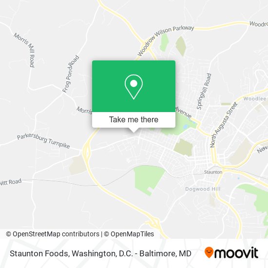 Staunton Foods map
