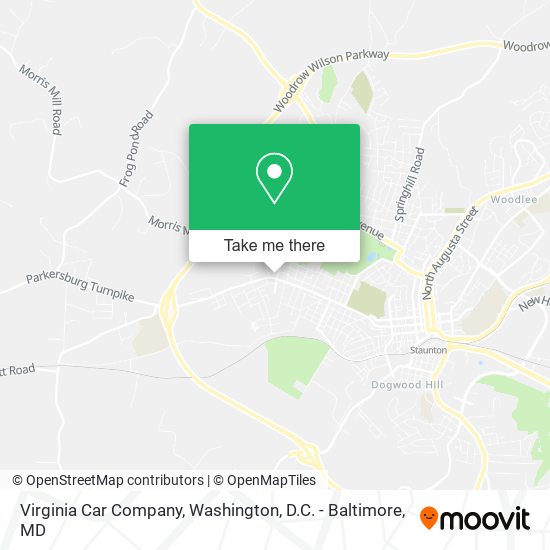 Mapa de Virginia Car Company