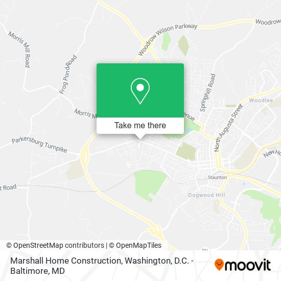 Marshall Home Construction map