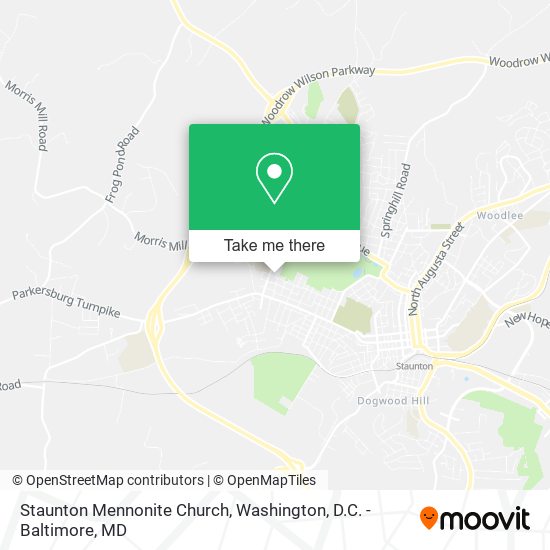 Staunton Mennonite Church map